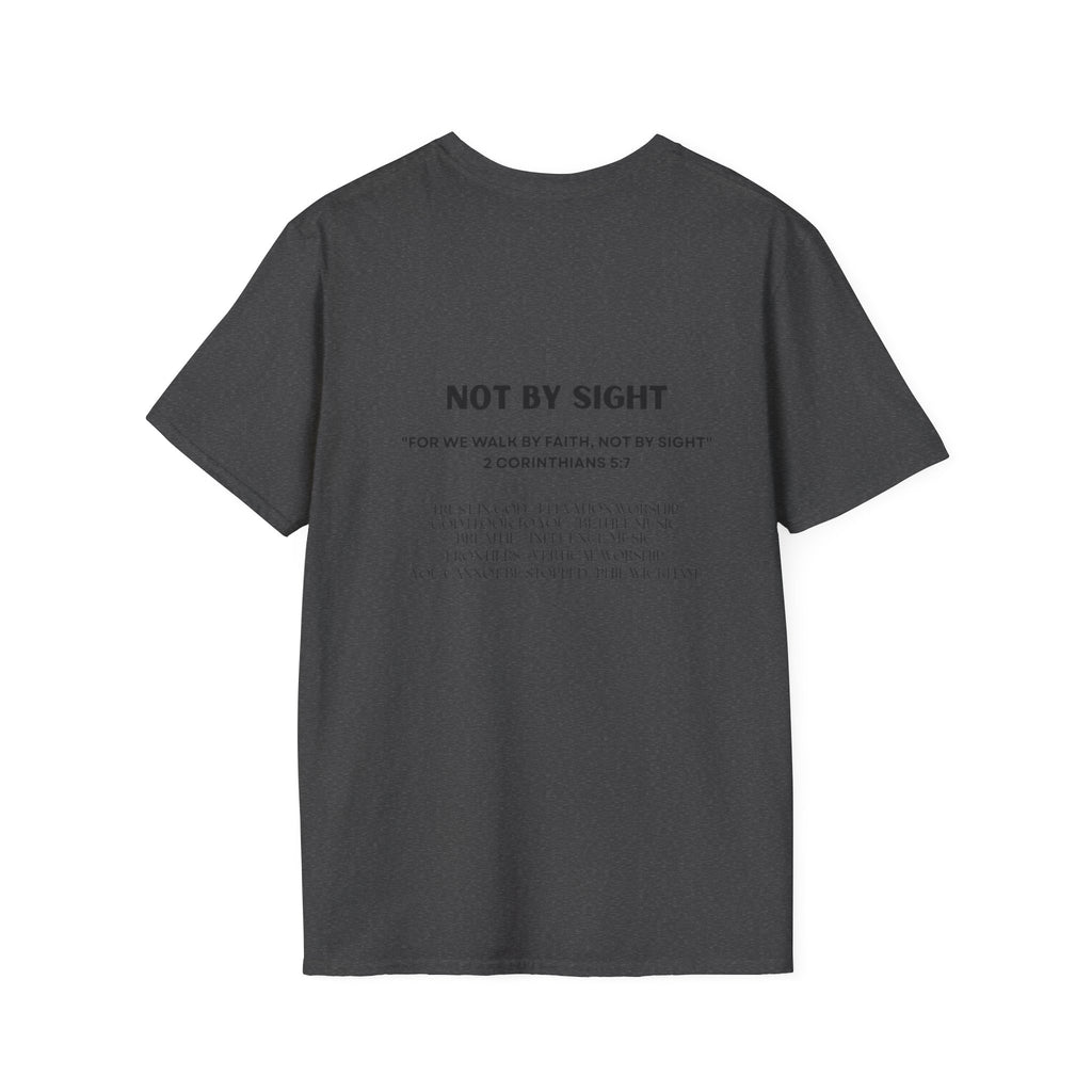 Walk By Faith T-Shirt — "Walk by Faith Not By Sight" Inspirational Christian Tee