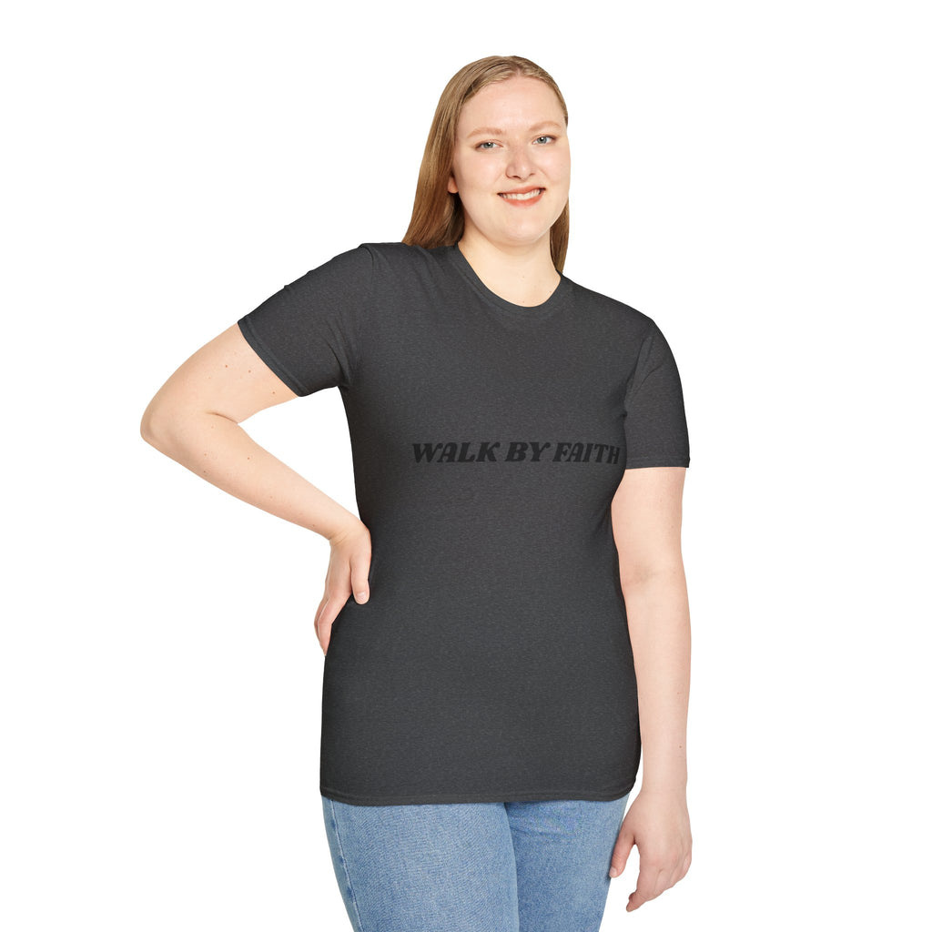 Walk By Faith T-Shirt — "Walk by Faith Not By Sight" Inspirational Christian Tee