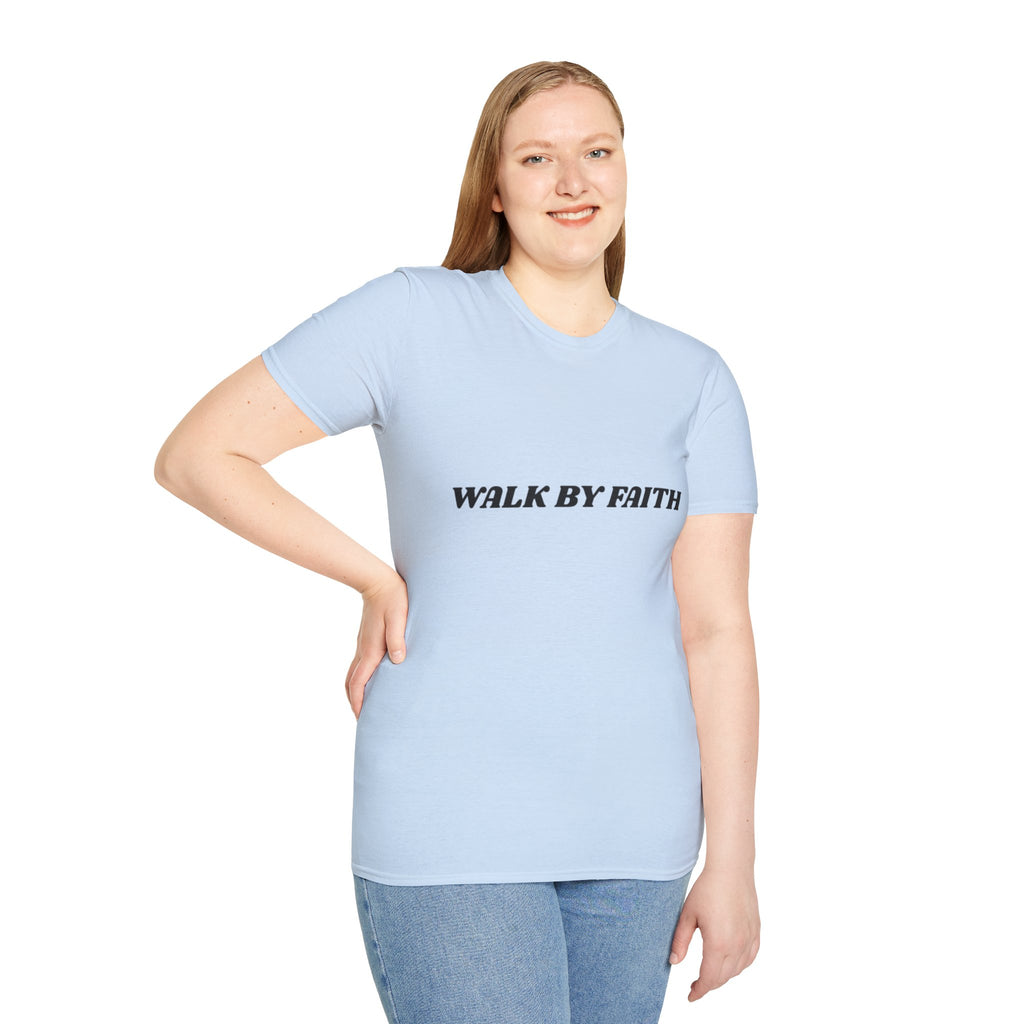 Walk By Faith T-Shirt — "Walk by Faith Not By Sight" Inspirational Christian Tee
