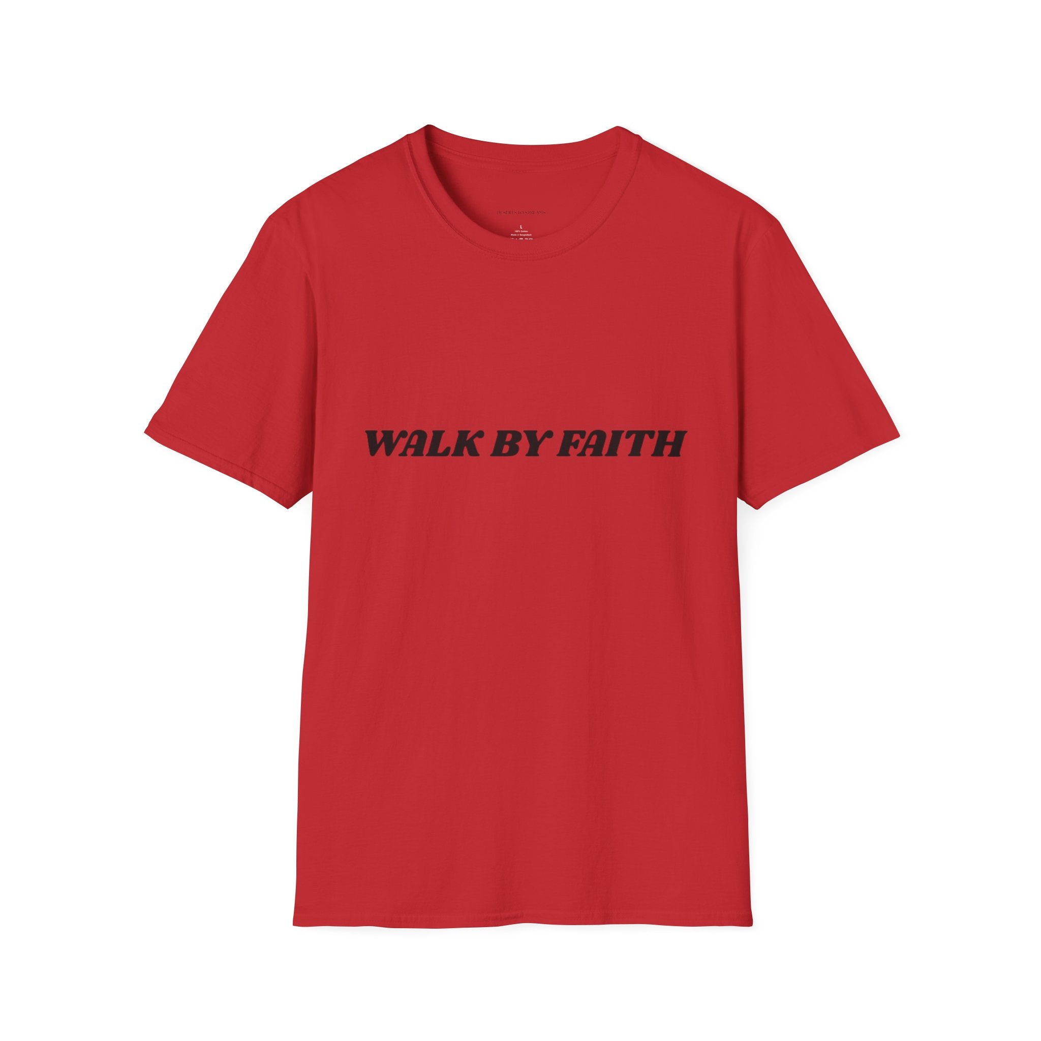 Walk By Faith T-Shirt — "Walk by Faith Not By Sight" Inspirational Christian Tee