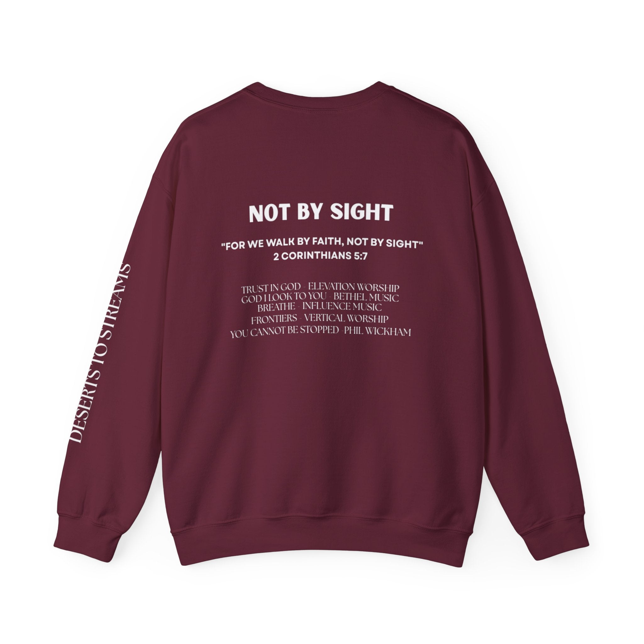 "Walk By Faith, Not by Sight" Sweatshirt —  Christian Crewneck