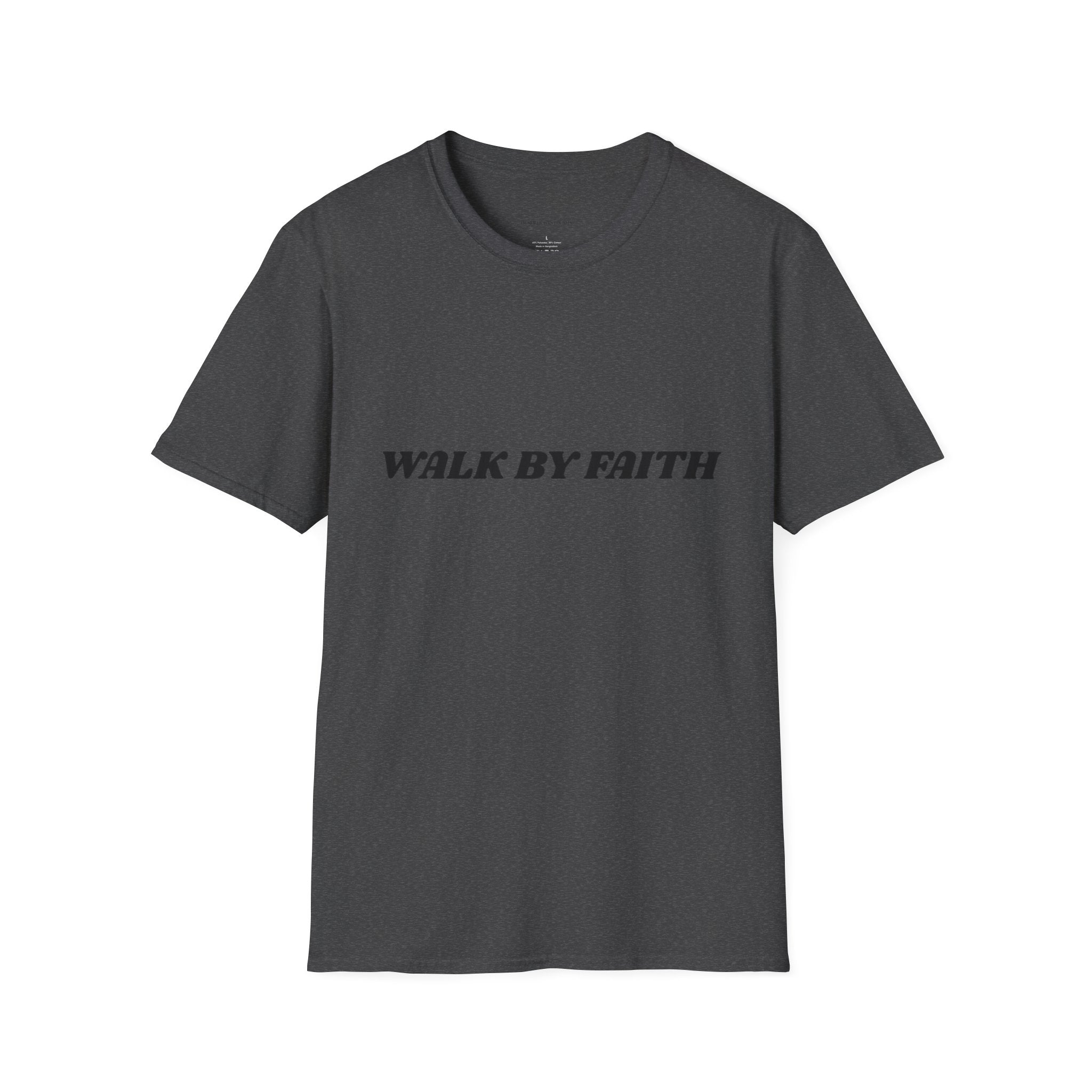 Walk By Faith T-Shirt — "Walk by Faith Not By Sight" Inspirational Christian Tee