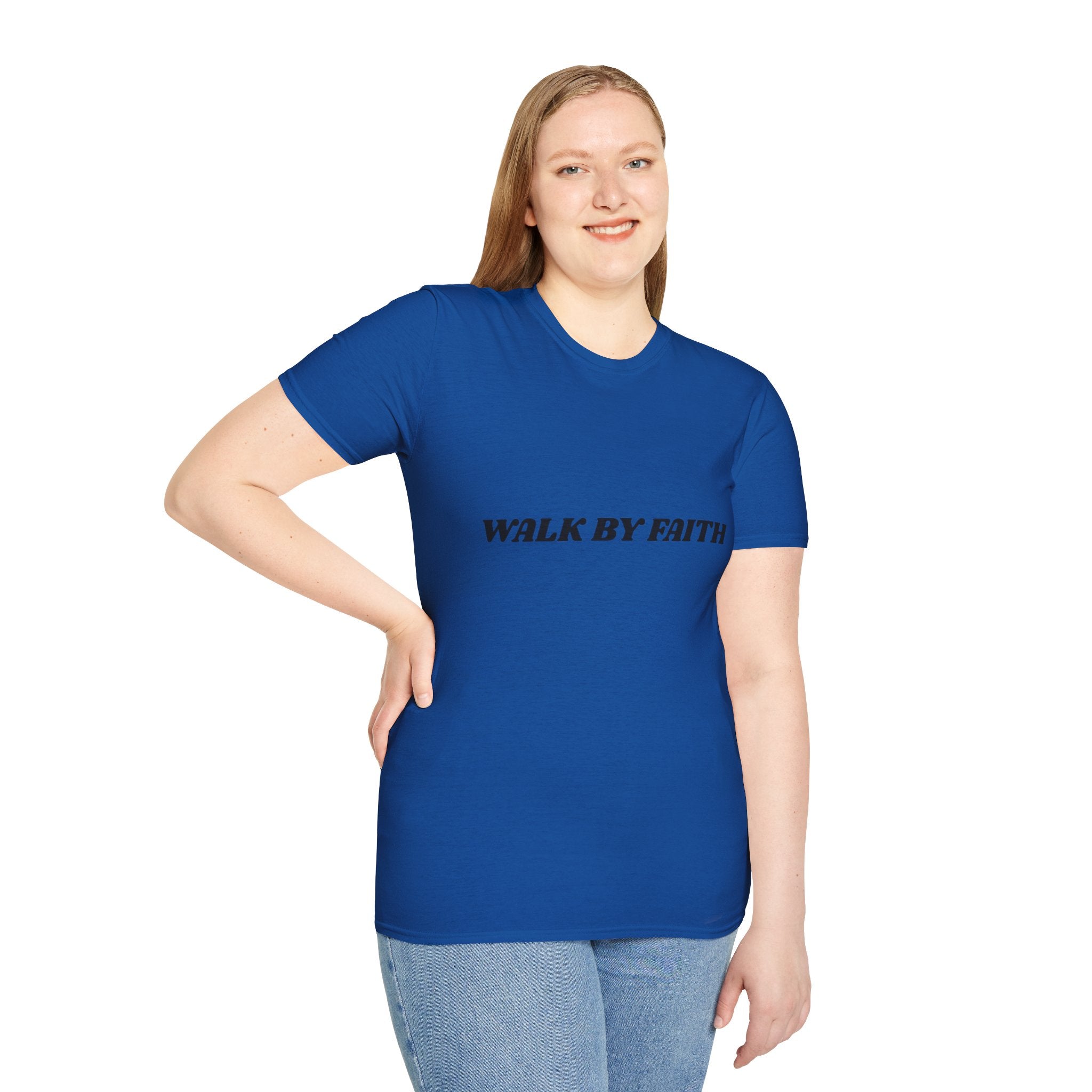 Walk By Faith T-Shirt — "Walk by Faith Not By Sight" Inspirational Christian Tee