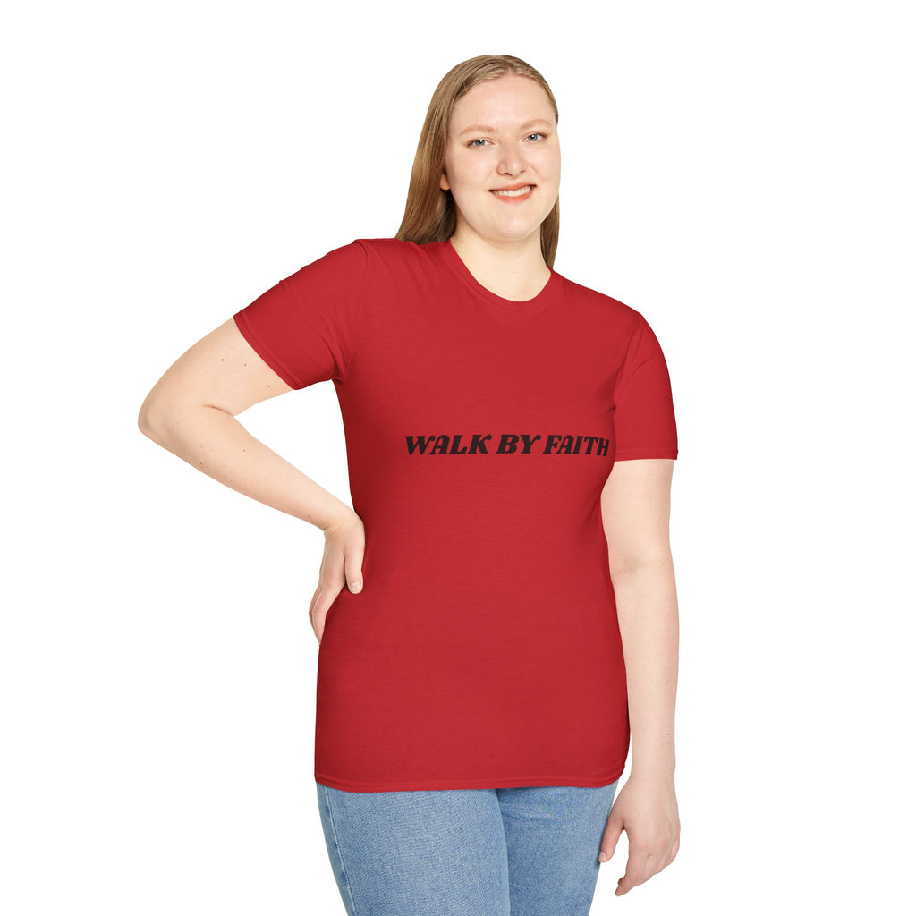 Walk By Faith T-Shirt — "Walk by Faith Not By Sight" Inspirational Christian Tee