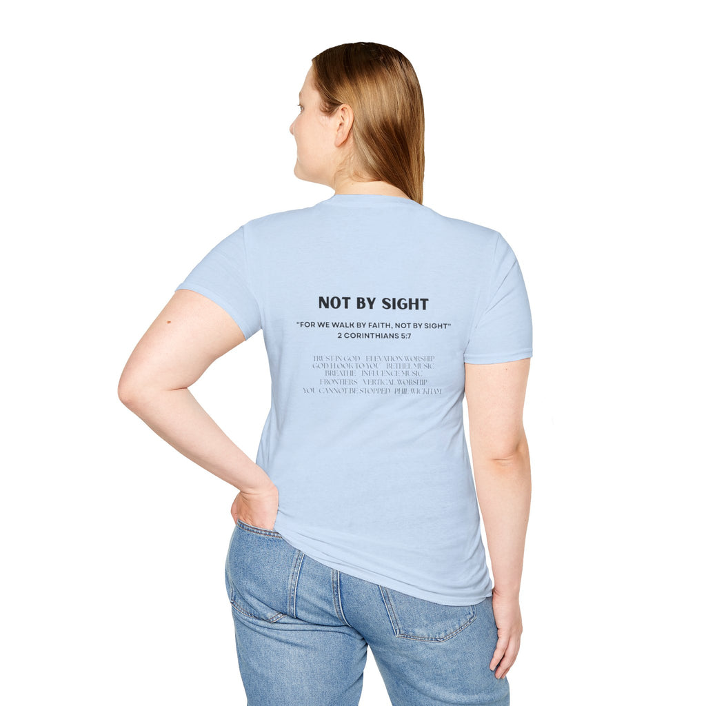Walk By Faith T-Shirt — "Walk by Faith Not By Sight" Inspirational Christian Tee