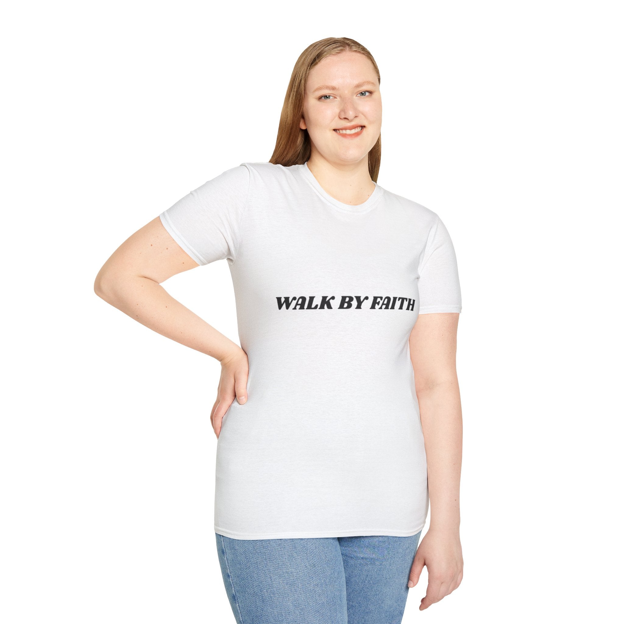 Walk By Faith T-Shirt — "Walk by Faith Not By Sight" Inspirational Christian Tee