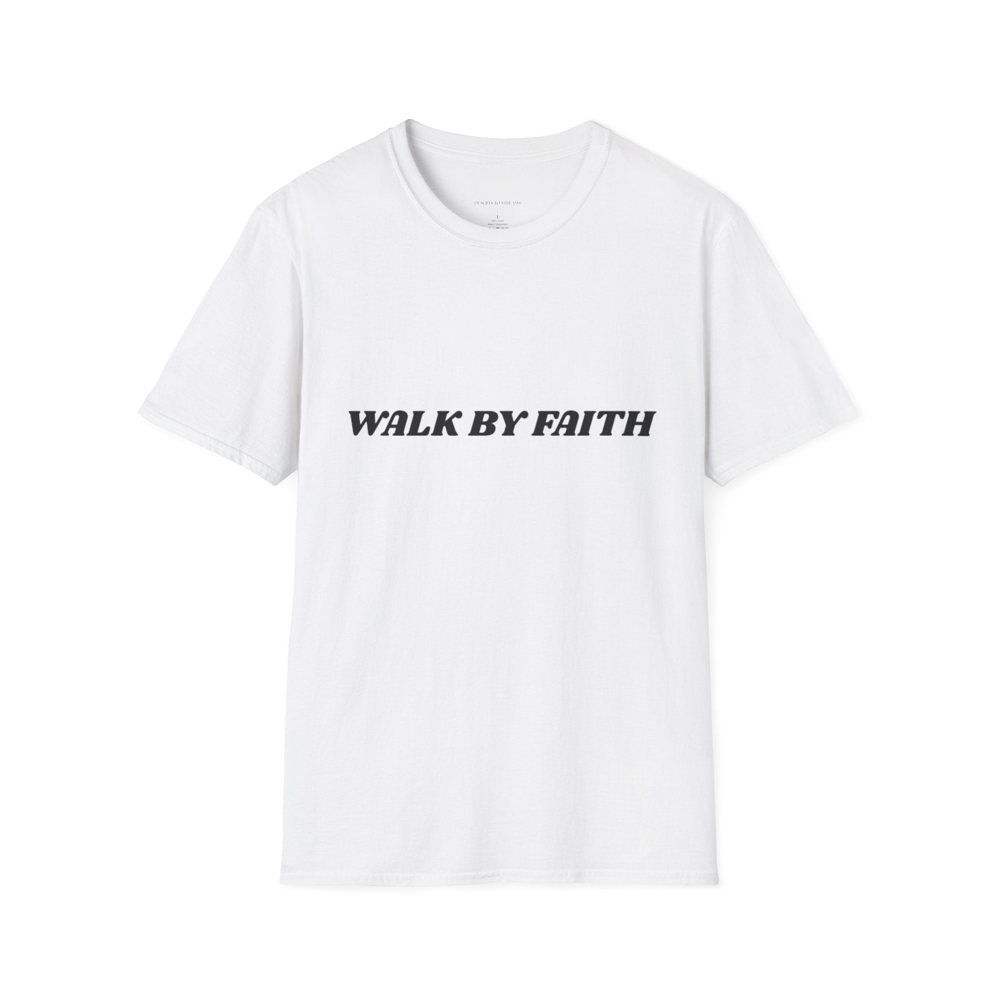 Walk By Faith T-Shirt — "Walk by Faith Not By Sight" Inspirational Christian Tee
